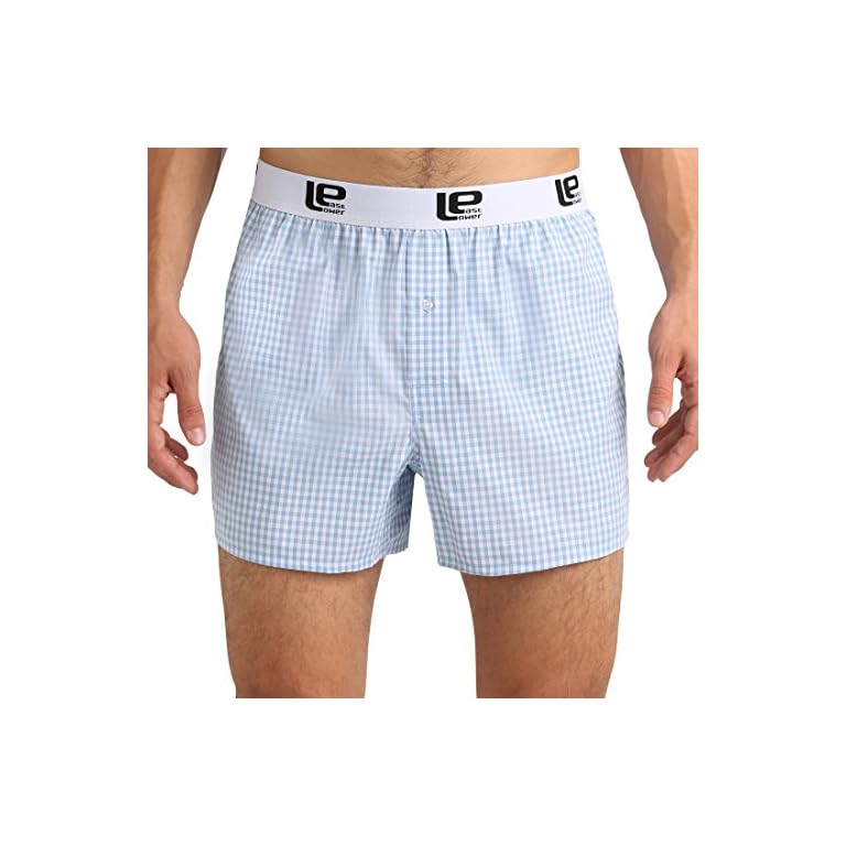Lower East Men's American Boxer Shorts With Front Flap, Set Of In