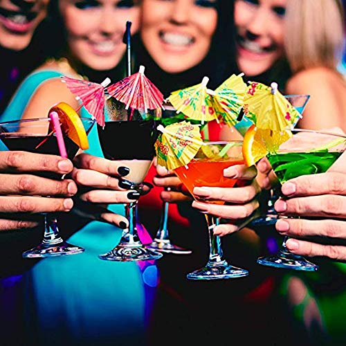LGYKUMEG 144 Stück Gemischte Cocktail-Schirmchen Aus Papier Cocktail Dekoration, Für Cocktail Tropical Drinks… – Bild 4