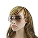MINCL/unique Design Rimless Sunglasses Clear and Color With Box (gold, purple)