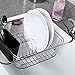 Power Brand Over Sink Dish Drying Rack Expandable Dish Drainer For Kitchen Sink, Black, with Utensil Holder