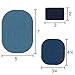 ZEFFFKA Premium Quality Denim Iron On Jean Patches No-Sew Shades of Blue 9 Pieces Assorted Cotton Jeans Repair Kit Different Sizes