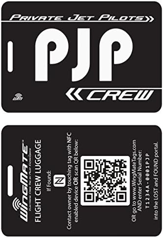 NFC Smart Luggage Tag w/Geolocation web App: Private Jet Pilots