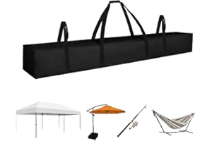 QYILUARE Heavy-Duty Large Tent Pole Storage Bag-83 L x 10" W x 10" H - Water-Resistant Bag for Canopy Tent,Patio Umbrella,Fishing Rods,Hammock