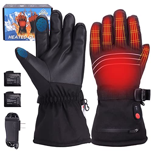 Heated Gloves for Men and Women, Electric Gloves Liners with