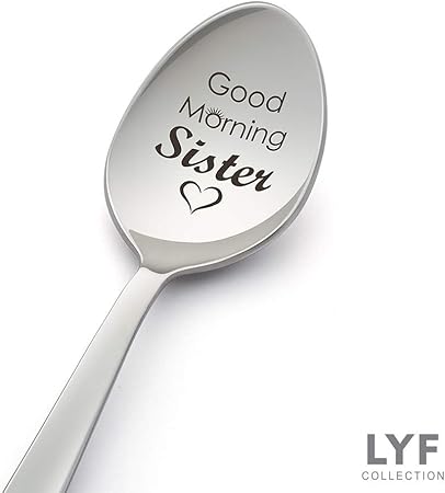 Idee Regalo Natale 30.Cucchiaio Con Incisione Good Morning Sister Idea Regalo Per Sorella Idea Regalo Per Compleanno Idea Regalo Amazon It Casa E Cucina