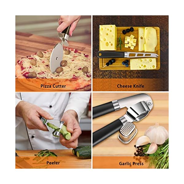 Kitchen Utensil Set 36Pcs Silicone Cooking Set, Kitchen Gadget Set with Heat Resistant Non-Slip Spoon, Turners, Tongs…