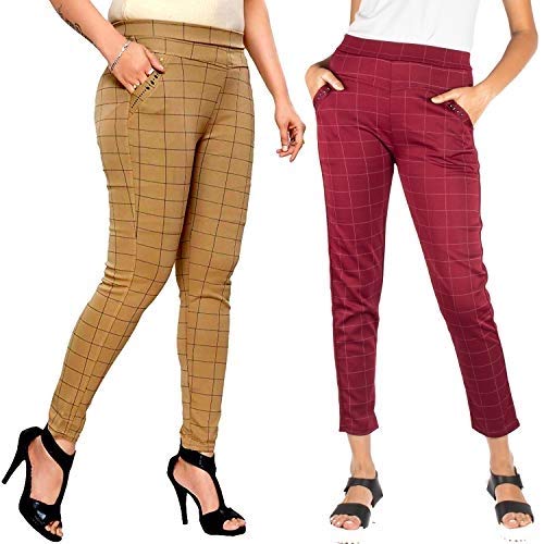 maroon plaid pants