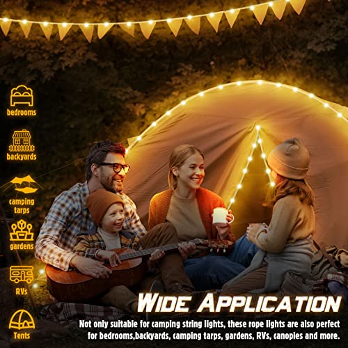 Camping Tent String Lights, 17 Colors 7 Flashing Modes LED Decorative