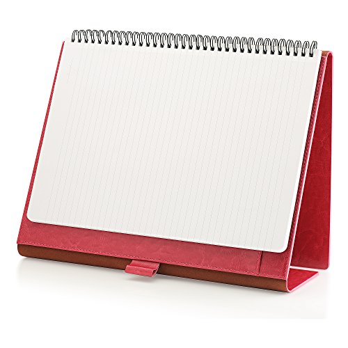 Gallaway Leather Padfolio Portfolio Folder - Perfect for Your Interviews, Resumes, Presentations and Meetings and it fits Letter, Legal, A4 Notebooks and Notepads (Pink)