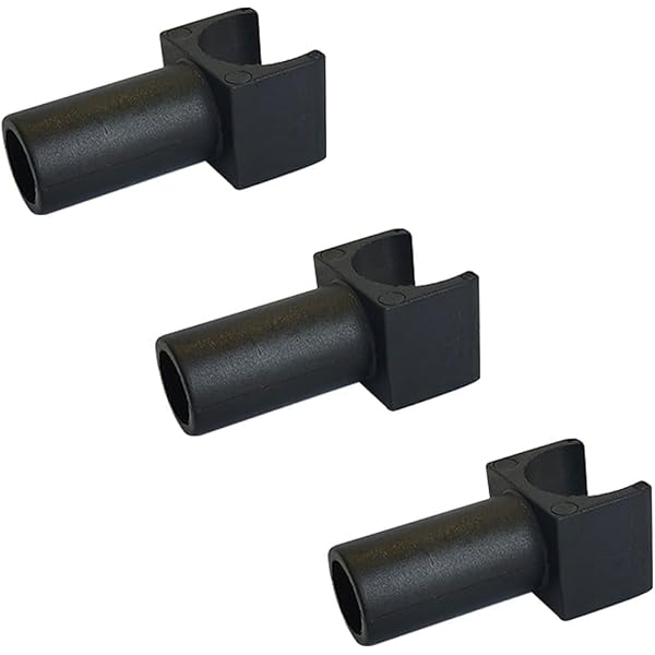 Replacement Of The Wheelchair Seat Rail Guide, Fit 7/8 Inch Tubing,Universal Parts For Transports Chairs And Wheelchair(Black -3pcs