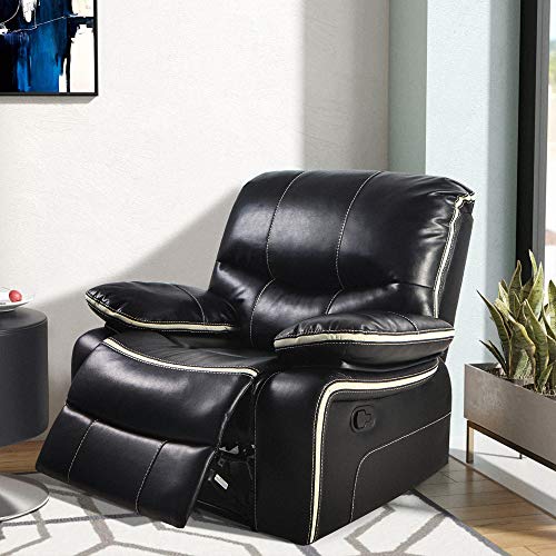 LCH Single Recliner Sofa Chair – Support Back and Waist Design of Reclining Couch Seat Body Relaxing - Thumbnail 7