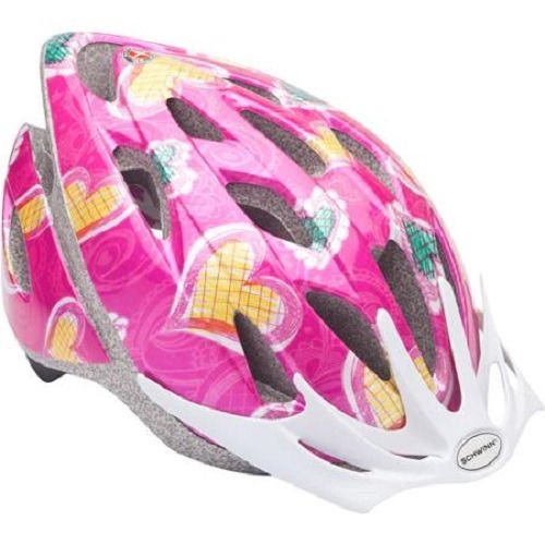 Thrasher女の子用自転車用ヘルメット ピンクの心 子供用部品745 B0725yqt7n Schwinn ヘルメット 偉大な