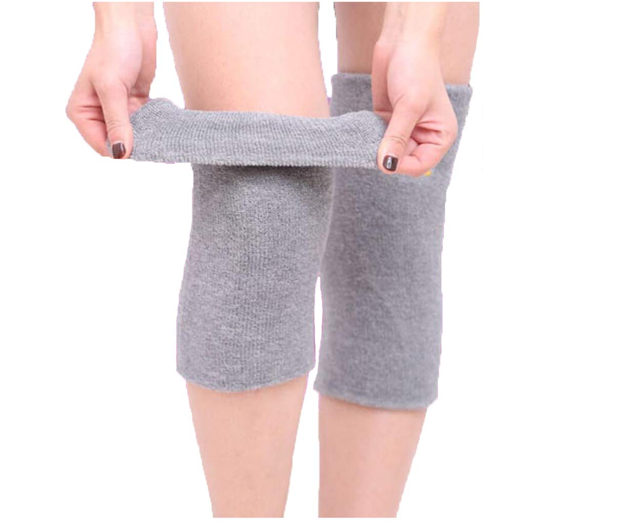 Afinder Women Girls Thicken Thermal Knee Braces Leg Warmers Winter Stretchy Soft Warm Knee Pads Leg Sleeves Support Protector for Snow Ski Riding Hiking Camping Arthritis