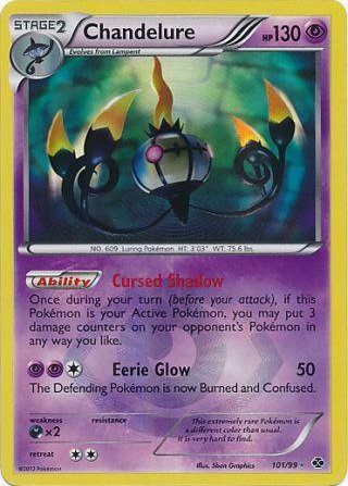 Pokemon - Chandelure (101) - BW - Next Destinies - Holo