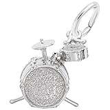 Drums Charm In Sterling Silver, Charms for