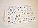 ONOR-Tech 6 Sheets Lovely Cute Adorable Decorative Adhesive Sticker Tape / Kids Craft Scrapbooking Sticker Set for Diary, Album, Laptop, Cellphone, Journals (100x160mm)