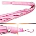 Yistore Soft Comfortable Fur Leather Handcuffs, Faux Soft Suede Leather Whips, Velvet Cloth Blindfold Eye Mask for Couples Role Play Sex Play Kit Pink