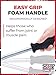 iPrimio Monster Metal Cat Litter Scoop with 17-Inch Long Handle - Extra Large Deep Shovel with Rounded Corners for Extended Reach and Soft Ergonomic Grip for Effortless Cleaning