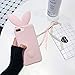 VERYLULU Lover Couple Case Set of 2PCS 3D Cute Cartoon Bunny Pink Rabbit Ears Tail Back Girls Lover Soft Silicone Phone Coque Cover Case For Apple iPhone 7 and for iPhone 8 (4.7