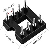 sourcing map 10pcs DIP IC Socket 2.54mm Pitch 8 Pin 2 Row Solder Adaptor view 2