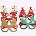 6 Pcs Christmas Party Glasses Frame Merry Christmas Tree Reindeer Antlers Deer Horns Eyeglasses Glitter Unisex Funny Eyewear Cosplay Costume Xmas Holiday Party Supplies Decorations Ornaments Gift