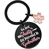 Godmother Proposal Gift Keychain,Godparents Proposal Gifts for Women Aunts God Mom,Will You Be My Godmother,Christian Baptism Keychain Gift for Birthday Mother's Day Christmas Easter Valentines Day