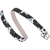 GALPADA Cow Print Waist women accessories wide leather belt ladies belt Belt- Fashion PU