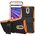 Moto G4 Case, Moto G4 Plus Case - OEAGO [Shockproof] [Impact Protection] Tough Rugged Dual Layer Protective Case Cover with Kickstand for Motorola Moto G4 / G4 Plus (Moto G Plus, 4th Gen) - Orange