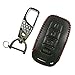 Coolbestda Leather 4buttons Smart Key Fob Remote Cover Case Protector Skin Jacket Keyless Entry for Hyundai Elantra Equus Genesis Coupe Sonata
