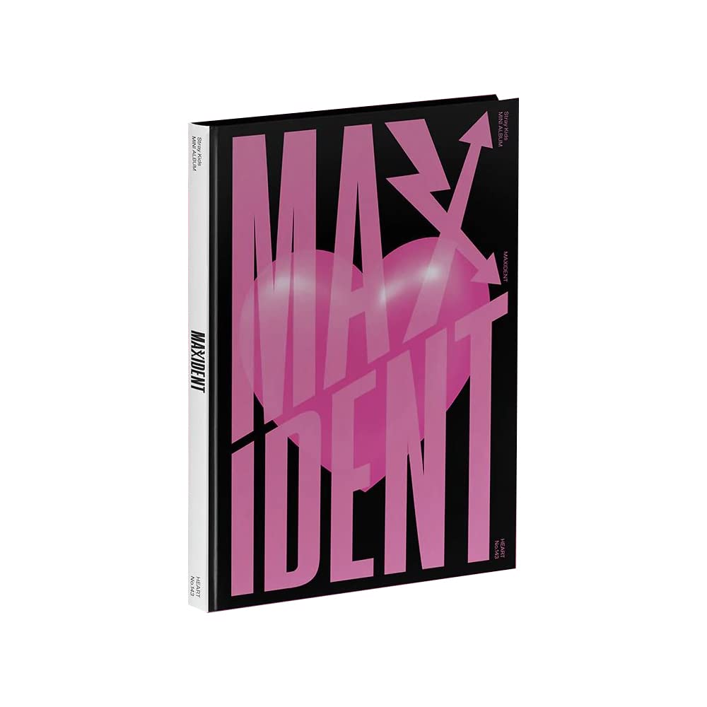 STRAYKIDS MAXIDENT (HEART Ver) Album CD-R+Photobook+Lyrics Paper+Photocards+Mini Poster+Face Sticker+(Extra 4 Photocards+1 Double-Sided Photocard+Mirror)