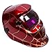 Holulo Red Spider Design Solar Power Auto Darkening Welding Helmet ARC TIG MIG Welder Mask Mask View size 93mm X 43mm (3.66