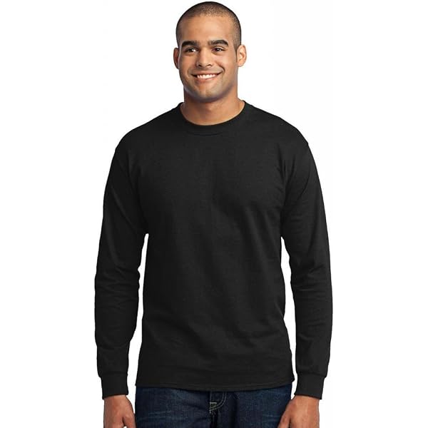 Port & Company Men's Tall Long Sleeve T-Shirt – 50/50 Cotton Blend, 3XLT In Royal Blue - View #12