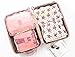 6Pcs Travel Storage Bags Clothes Packing Cubes Luggage Organizer Pouch (pink cherry 2)