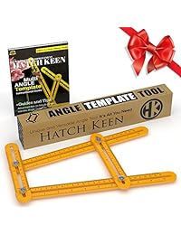 Buy One, Get One   Ángulo plantilla herramienta Regla   Medidas todas las formas y ángulos, plantilla herramienta para su caja de herramientas, azulejos y suelos (Pack de 2)