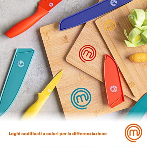 MasterChef Taglieri Legno, Set Tagliere Cucina in Bamboo, 3 Pezzi: