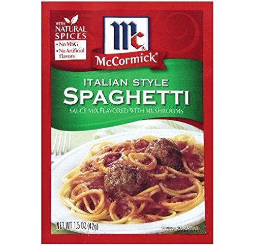 MCCORMICK ITALIAN MUSHROOM SPAGEHETTI SAUCE MIX (PACK OF...