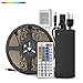 SUPERNIGHT DC24V 10M 5050 Flexible RGB LED Strip Light Kit, 32.8ft LED Tape, 600 Units 5050 LEDs, IP65 Waterproof LED Light Strips + 24V 5A Power Adapter + 44Key IR Remote Controller