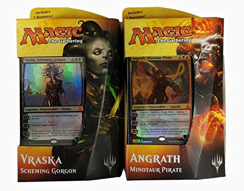 Rivals of Ixalan - Planeswalker Deck englisch - MtG Magic the Gathering, Deck:Deck Set (je 1x Vraska + Angrath)
