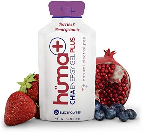 Huma PLUS - Chia Energy Gel, Bayas y Granada, 12 Paquetes - Geles ...