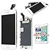 recyco Compatible LCD Screen Replacement for iPhone 6S Plus - New Display with Gold Home Button Front Camera+ Proximity Sensor+ Ear Speaker Full Touch Digitizer Assembly Frame + Tools(White Color)