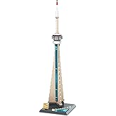 Oichy CN Tower Building Blocks Set, 400 PCS Famous Architecture Model Kit, Collection CN Tower Model Building Blocks for Adul