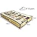 SHONPY Men/Women Adults 12 Cells See Through Underbed Shoe Storage Bag Organizer, Beige