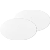GO&amp;SO 2 PCS Round Lamp Shades Diffuser 11.5" Diameter with 3/8" Center Hole | Lampshade for Table Lamps Pendants Light ,Lampshade Fits 12-13" Openings,Frosted Frosted White Acrylic Drum Diffuser Shades