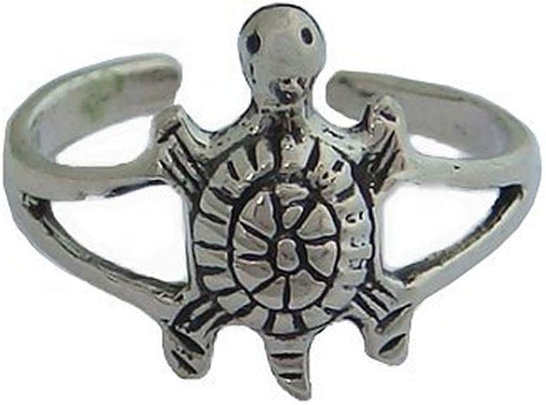 Hawaiian Sea Turtle Sterling Silver Toe Ring Jewelry Jewelry