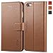 TUCCH iPhone 7 Wallet Case, iPhone 8 Case, Premium PU Leather Case Book Cover with Card Slot, Stand Holder and Magnetic Closure [TPU Interior Protective Case] Compatible with iPhone 7/8, Brown