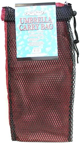 48 Inch Long Economy Mesh Beach Umbrella/Toys sturdy carry bag with strap