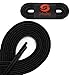 OrthoStep Waxed Dress Round 40 inch Black Shoelaces - Extra Durable Shoe and Boot Laces 2 Pair Pack