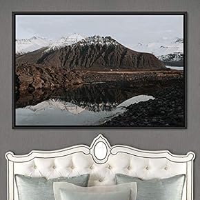 signwin Framed Canvas Wall Art Calming Waters Aerial...