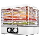 Aicok Food Dehydrator, 5-Tray Food Dehydrator Machine with Extensible Capacity for Jerky Meat Fruit Vegetable and More, Temperature Control BPA Free