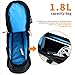 E-More 1.8L Bike Bicycle Saddle Bag Mountain Road MTB Bike Cycling Storage Pack Under Seat Packs Tail Pouch Compact Bike Back Seat Rear Bag Repair Tools Pocket Pack with Pocket for Water Bottle (1.8L)